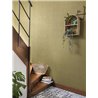 Caselio|Papier peint en fibres naturelles de sisal vert kaki|Imitation Raphia