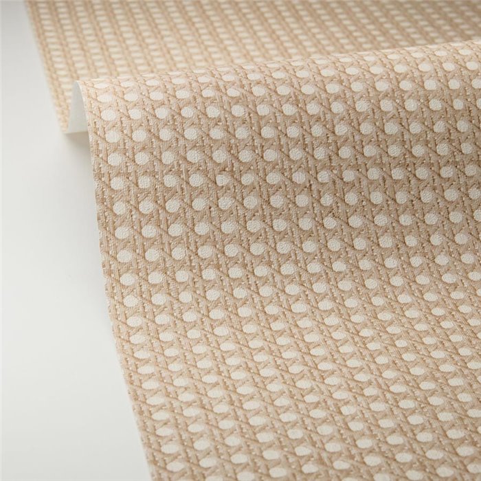 Caselio|Geflochtene Weidengeflecht Tapete Taupe|Raffiaimitation