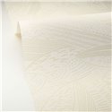 Caselio|Papier peint composition moderne de feuilles blanches|Papier Peint