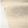 Caselio|Modern wallpaper with overlapping sand beige leaves|Wallpaper