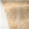 Caselio|Papier peint floral pour salon avec motif de feuilles marron|Papier Peint