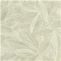 Caselio|Papier peint floral feuilles vertes, idéal pour salle à manger|Papier Peint