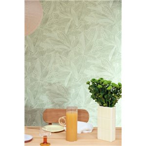 Elitis|Beige raffia wallpaper, Japanese style, ideal for bathrooms or spas|Wallpaper 2