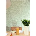 Caselio|Papier peint floral feuilles vertes, idéal pour salle à manger|Papier Peint