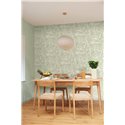 Caselio|Florale grüne Blätter Tapete, ideal fürs Esszimmer|Tapeten