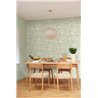 Caselio|Florale grüne Blätter Tapete, ideal fürs Esszimmer|Tapeten