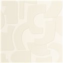 Caselio|Geometrische Tapete mit 3D-Effekt Weiß|Tapeten