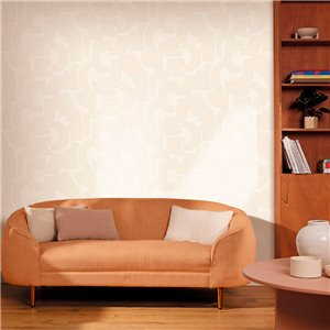 Casamance|Geometrische Tapete braun abstrakter Linienstil|Geometrisch 2