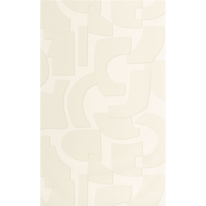 Caselio|Geometric white 3D effect wallpaper|Wallpaper