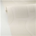 Caselio|Papier peint géométrique effet 3D blanc|Papier Peint