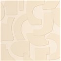 Caselio|Papier peint géométrique 3D beige clair|Papier Peint