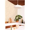 Caselio|Papel pintado geométrico 3D beige claro|Papel Pintado