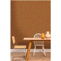 Caselio|Papel pintado geométrico trampantojo 3D color terracota|Papel Pintado