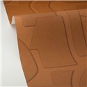 Caselio|Geometrische Trompe-l’œil 3D Tapete Terrakotta|Tapeten