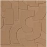 Caselio|Brown geometric 3D wallpaper for modern living room|Wallpaper
