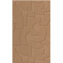 Caselio|Brown geometric 3D wallpaper for modern living room|Wallpaper