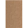 Caselio|Brown geometric 3D wallpaper for modern living room|Wallpaper