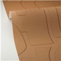 Caselio|Brown geometric 3D wallpaper for modern living room|Wallpaper