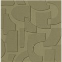 Caselio|Papel pintado moderno verde con figuras geométricas 3D|Papel Pintado