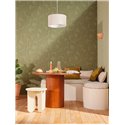 Caselio|Modern green wallpaper with 3D geometric figures|Wallpaper