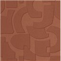 Caselio|Modern caldera red wallpaper with 3D geometric shapes|Wallpaper