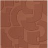 Caselio|Modern caldera red wallpaper with 3D geometric shapes|Wallpaper