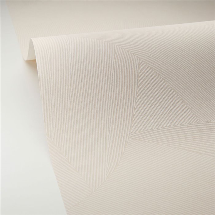 Caselio|Papel pintado elegante y atemporal beige, formas abstractas|Papel Pintado
