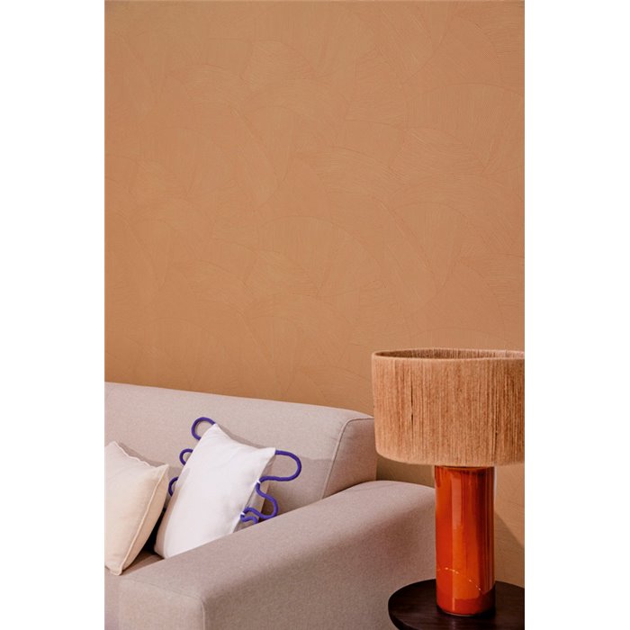 Caselio|Modern brown wallpaper with abstract shapes|Wallpaper