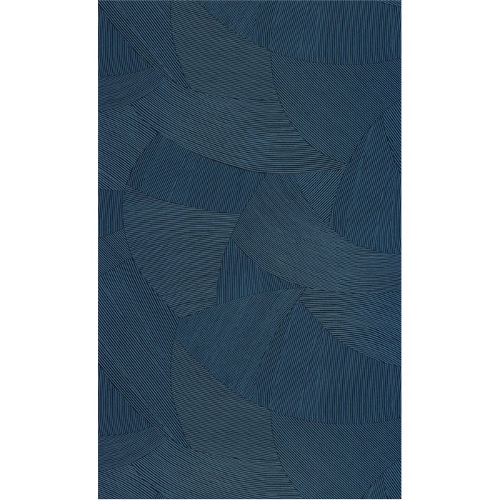 Caselio|Modern blue wallpaper with abstract forms|Wallpaper