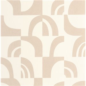 Casadeco|Tapete im japanischen Stil in Weiß, zerknitterter Origami-Papiereffekt|Tapeten