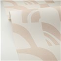 Caselio|Papier peint géométrique beige style scandinave|Papier Peint