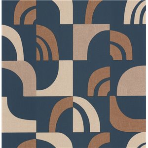 As Creation|Large tropical leaf wallpaper brown|Wallpaper