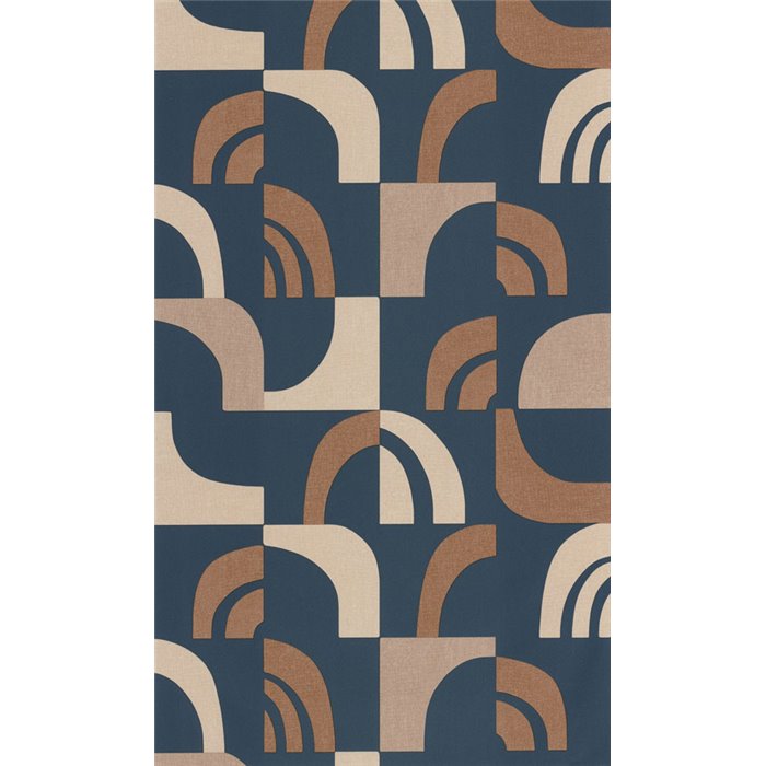 Caselio|Modern blue geometric design wallpaper|Wallpaper