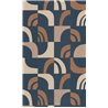 Caselio|Moderne blaue geometrische Design Tapete|Tapeten