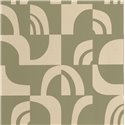 Caselio|Khaki green geometric wallpaper for living room|Wallpaper