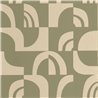 Caselio|Khaki green geometric wallpaper for living room|Wallpaper