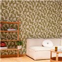 Caselio|Papier peint géométrique vert kaki pour salon|Papier Peint