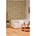 Caselio|Khaki green geometric wallpaper for living room|Wallpaper