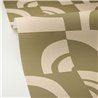 Caselio|Khaki green geometric wallpaper for living room|Wallpaper
