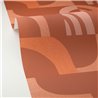 Caselio|Modern terracotta geometric design wallpaper|Wallpaper