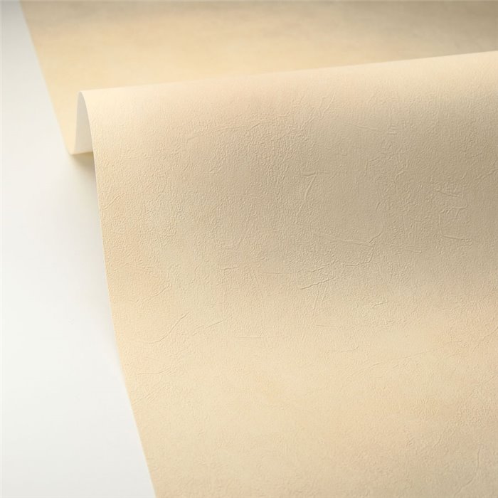 Caselio|Plain beige stucco limewashed wallpaper|Wallpaper