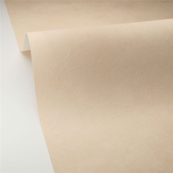 Caselio|Plain nude beige limewashed wallpaper|Wallpaper