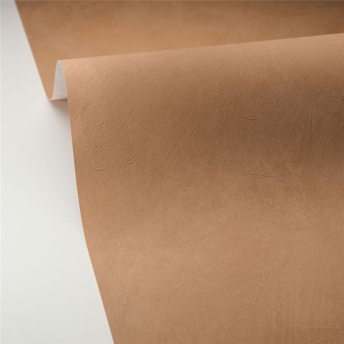 Caselio|Tonbraune Stuck-Effekt Tapete|Tapeten