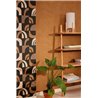 Caselio|Copper brown stucco limewash wallpaper|Wallpaper
