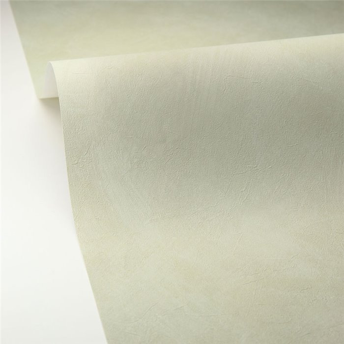 Papel pintado estucado verde agua efecto pintura a la cal - Caselio Origine 106087046