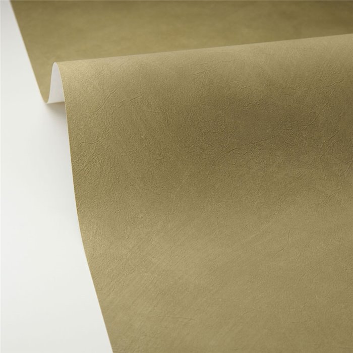 Caselio|Papel pintado liso estucado verde caqui|Imitacion Estuco