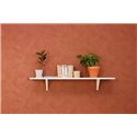 Caselio|Papier peint effet chaux rouge caldera|Imitation Stuc