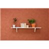 Caselio|Papier peint effet chaux rouge caldera|Imitation Stuc