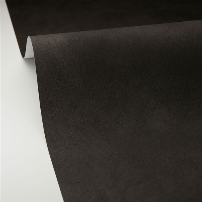 Caselio|Black stucco or limewash effect wallpaper|Wallpaper