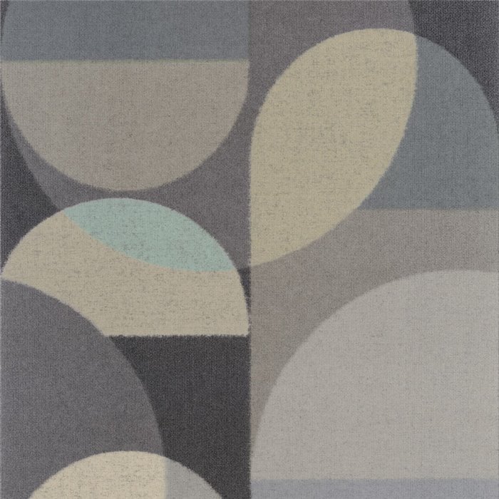 Casadeco|Papel pintado composición geométrica con formas de círculos negro|Circulos